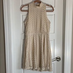 Lace Choker Collar Dress L